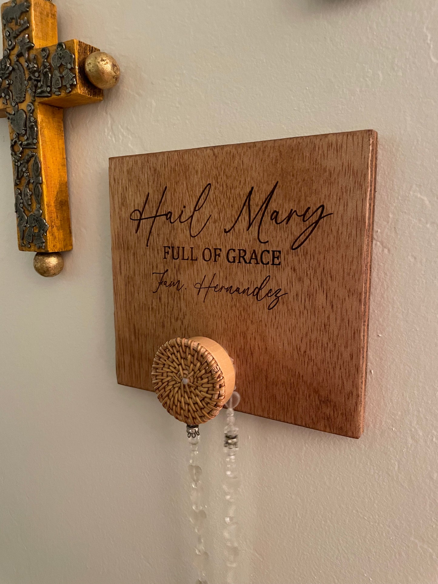Rosary hanger