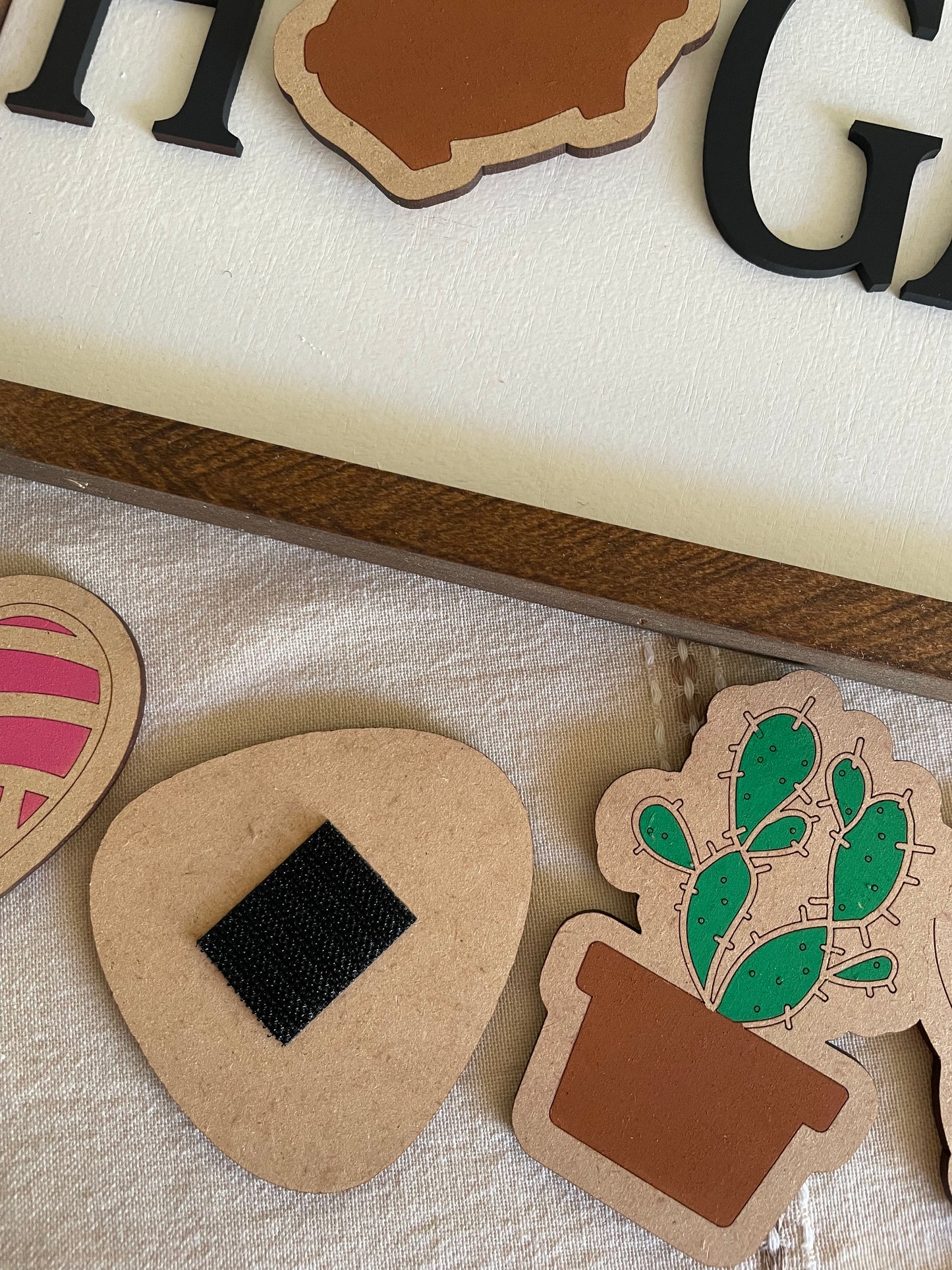 Home interchangeable sign