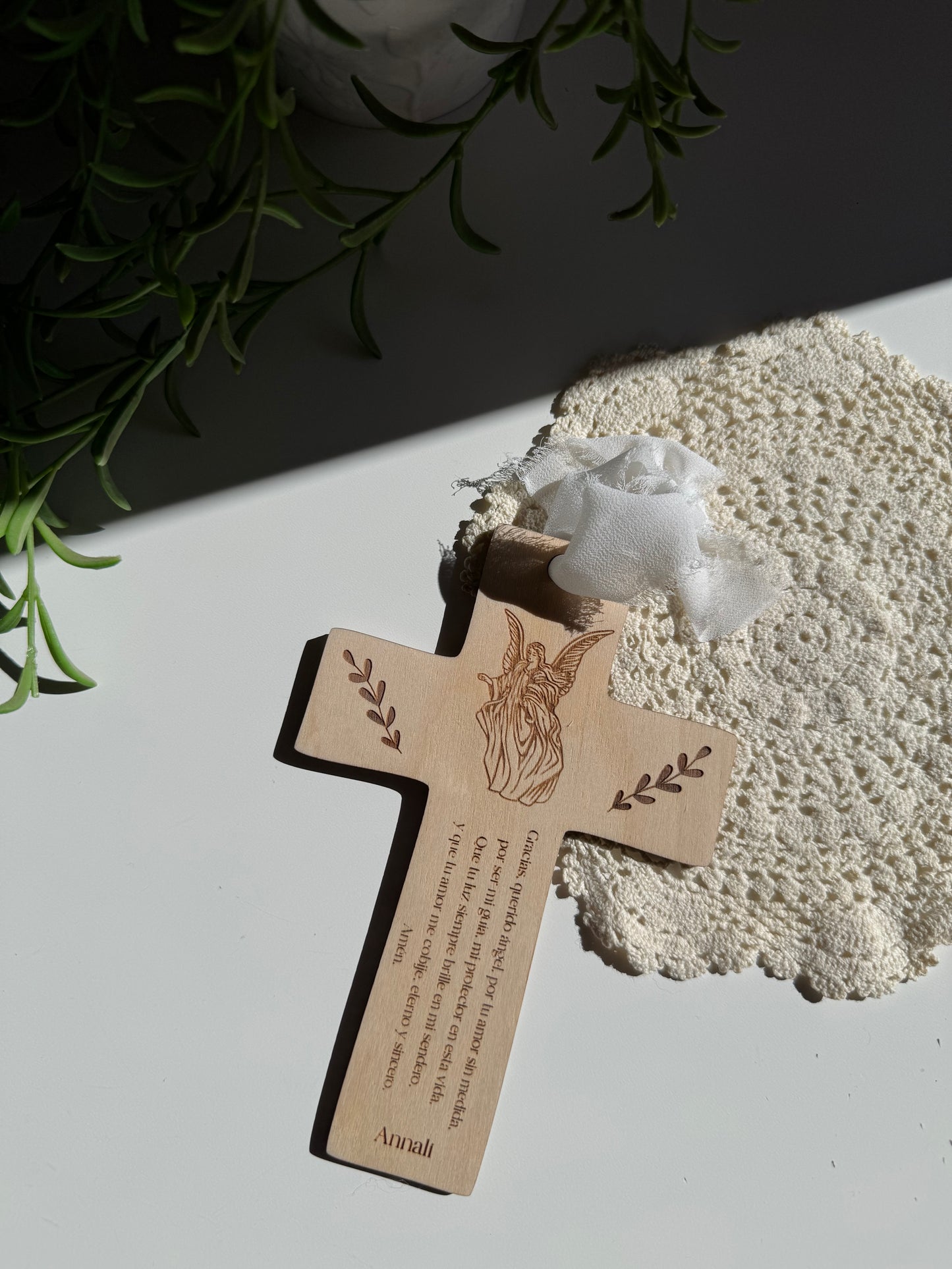 Angel de la guarda | personalized cross