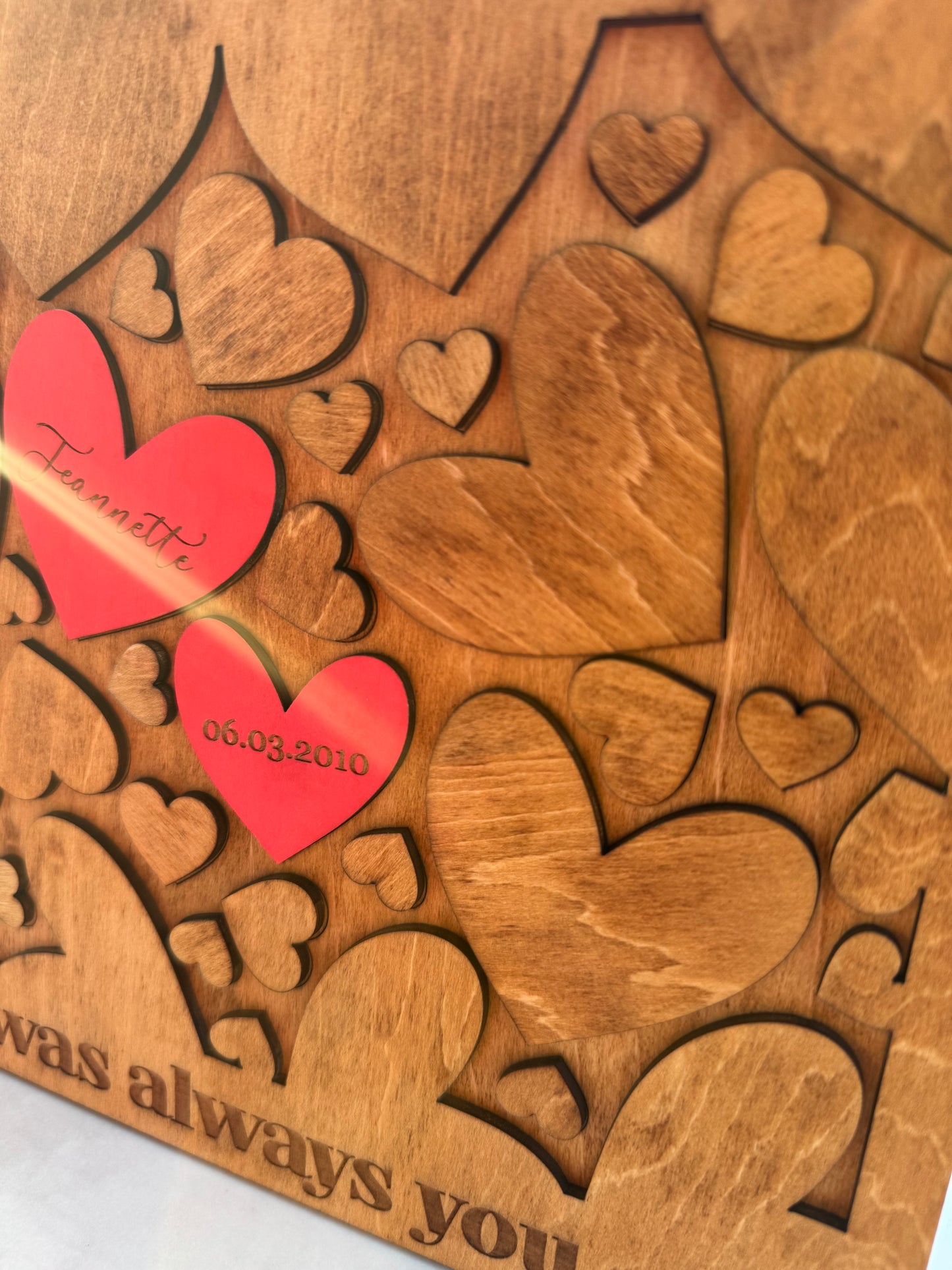 Personalized Wooden heart