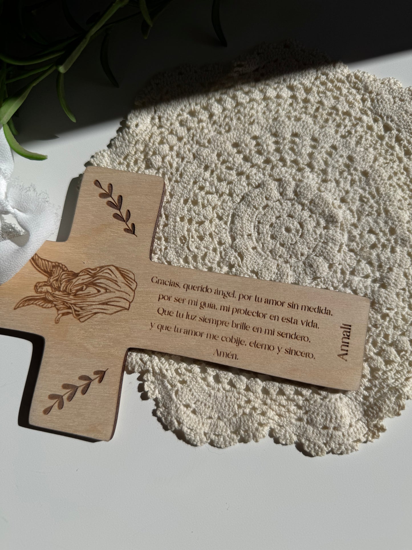 Angel de la guarda | personalized cross
