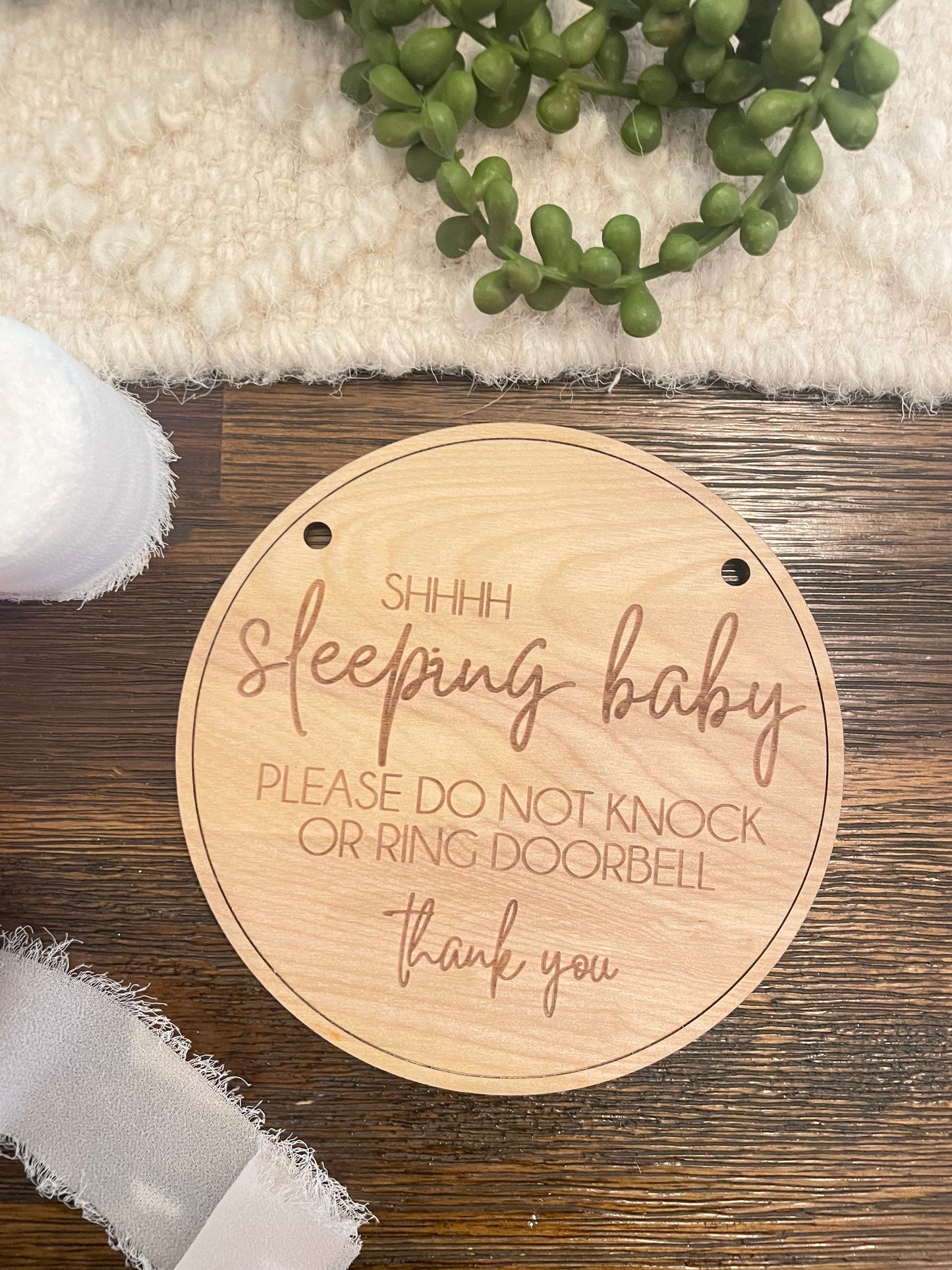 Sleeping baby sign
