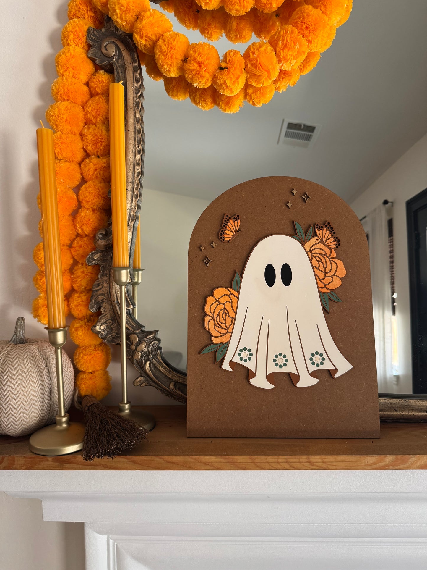 Barro Ghostie| Mexican Barro Ghost, Espooky Senora, Spanish Halloween, Dia De los Muertos