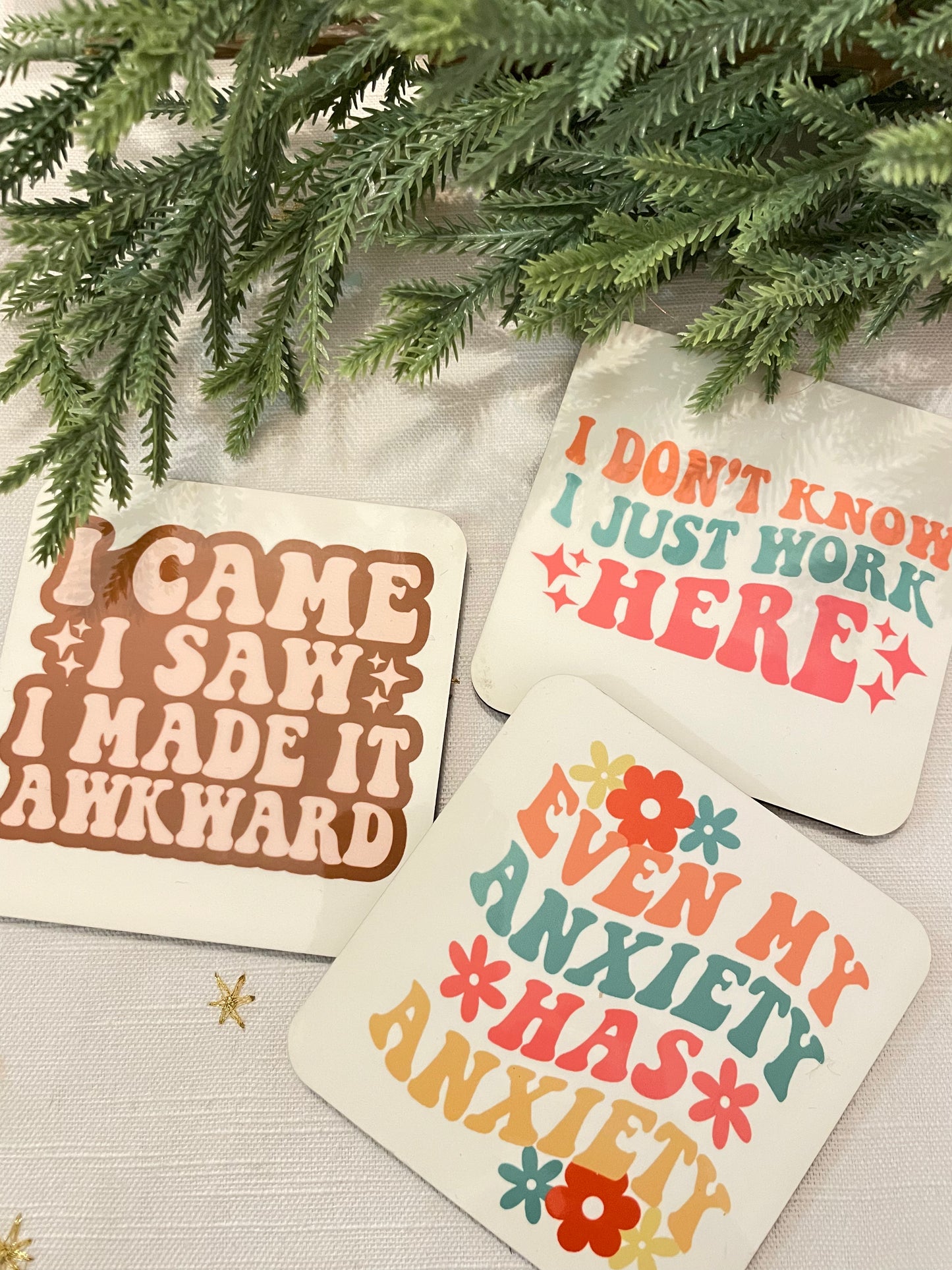 Anxiety coasters