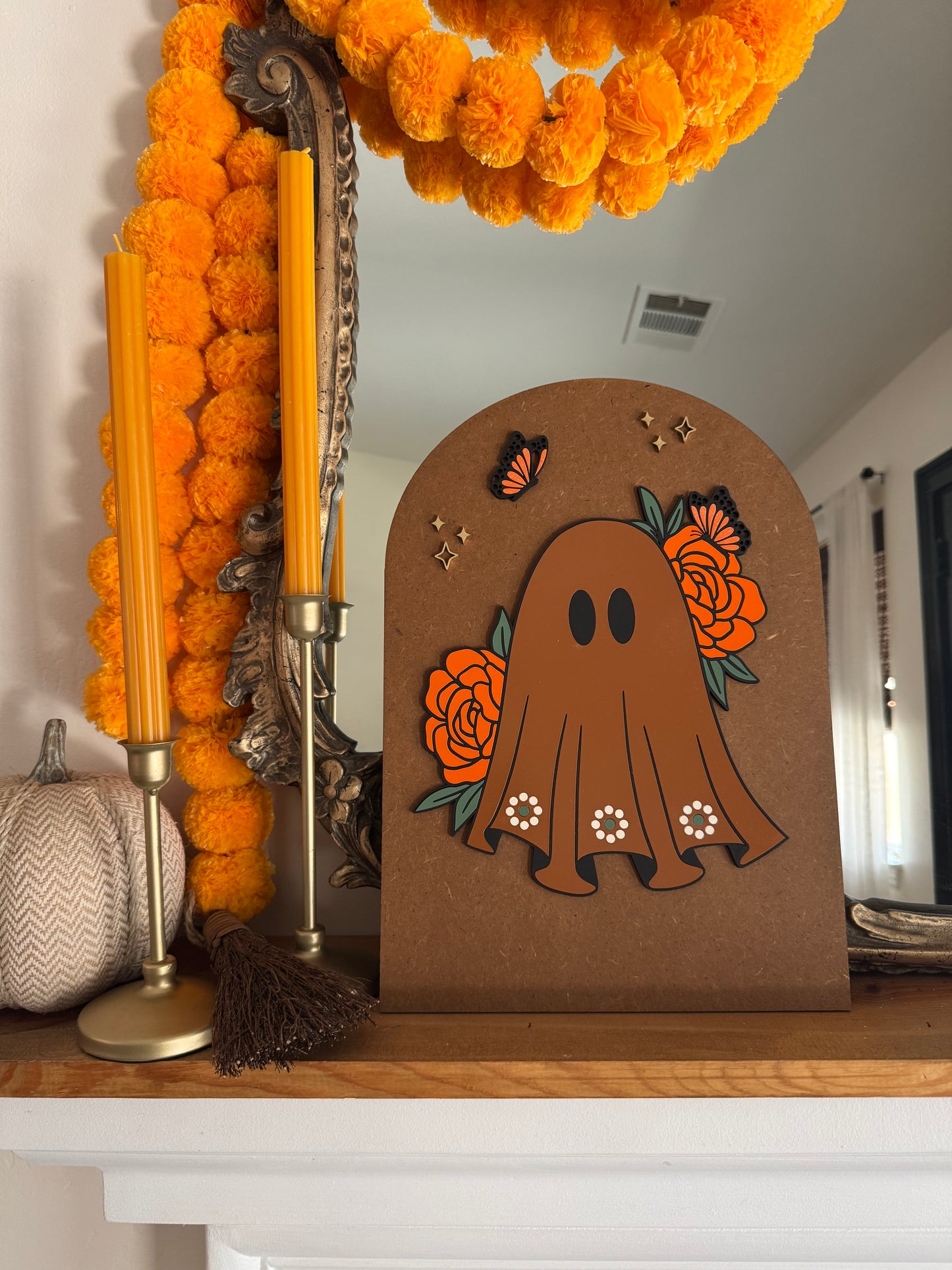 Barro Ghostie| Mexican Barro Ghost, Espooky Senora, Spanish Halloween, Dia De los Muertos