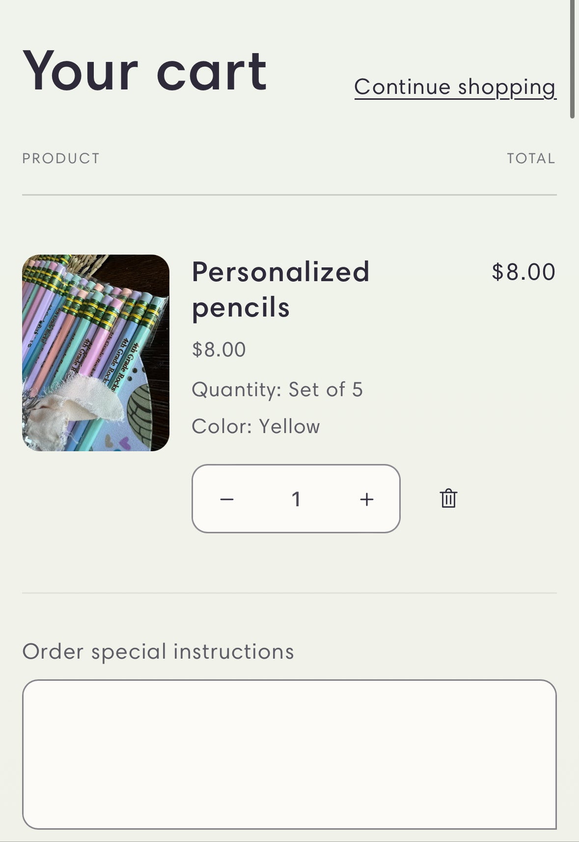 Personalized pencils