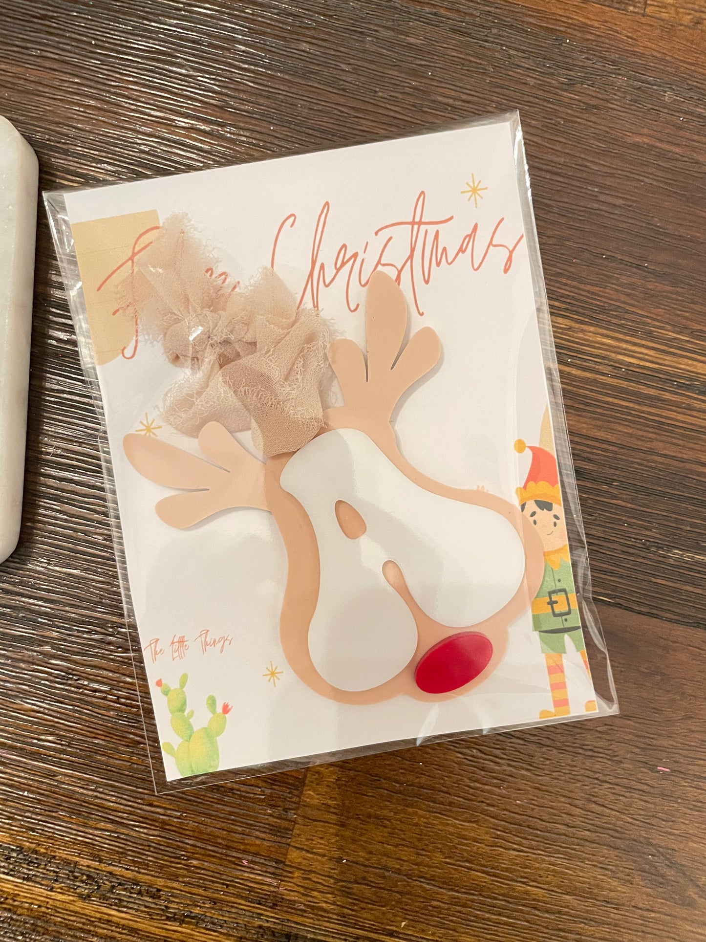 Reindeer letter tag