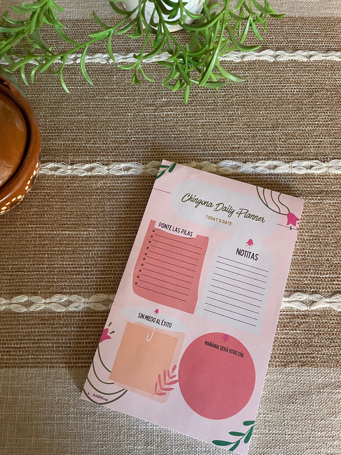 Chingona daily planner