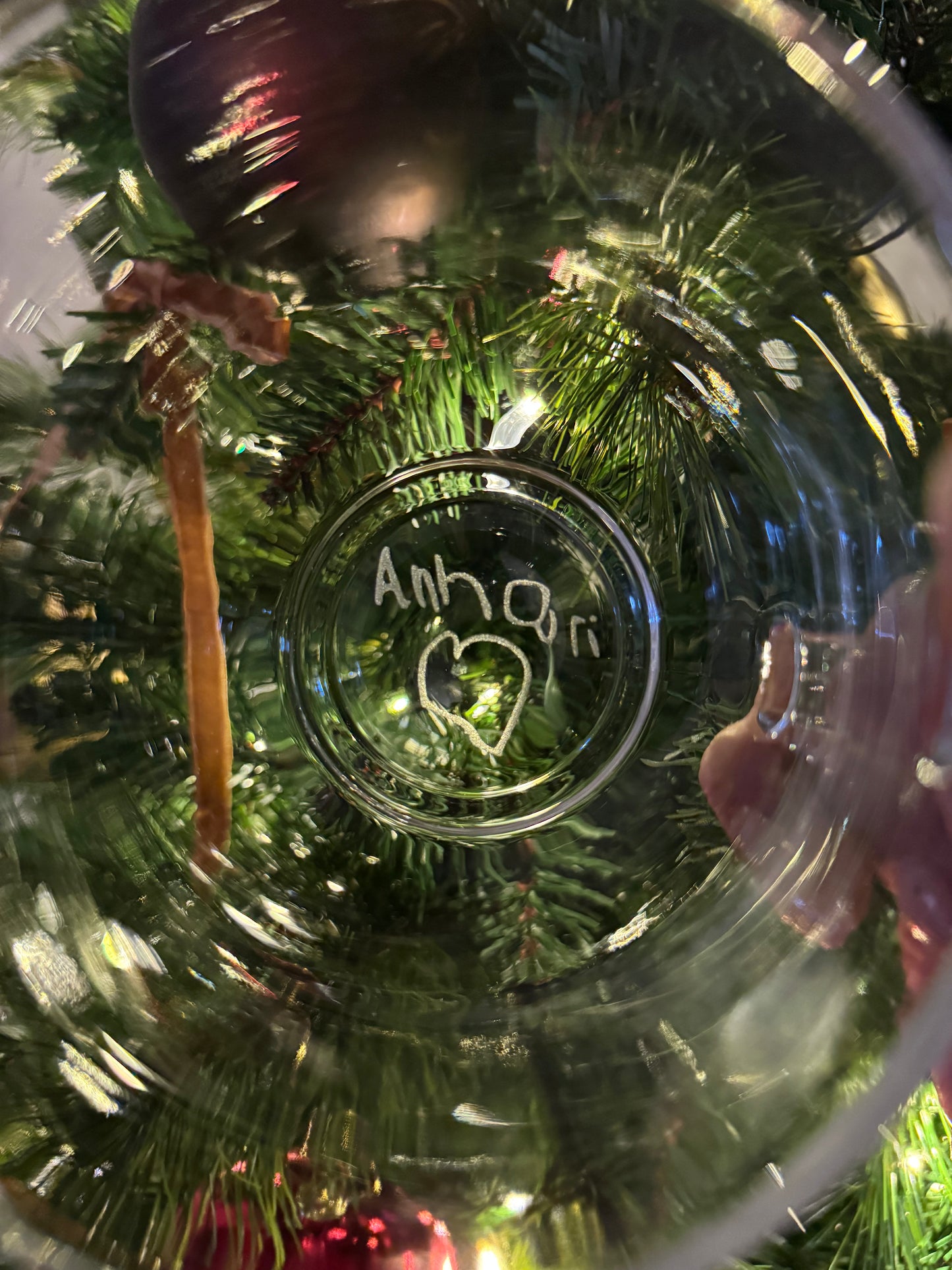 Personalized engraved glass mug