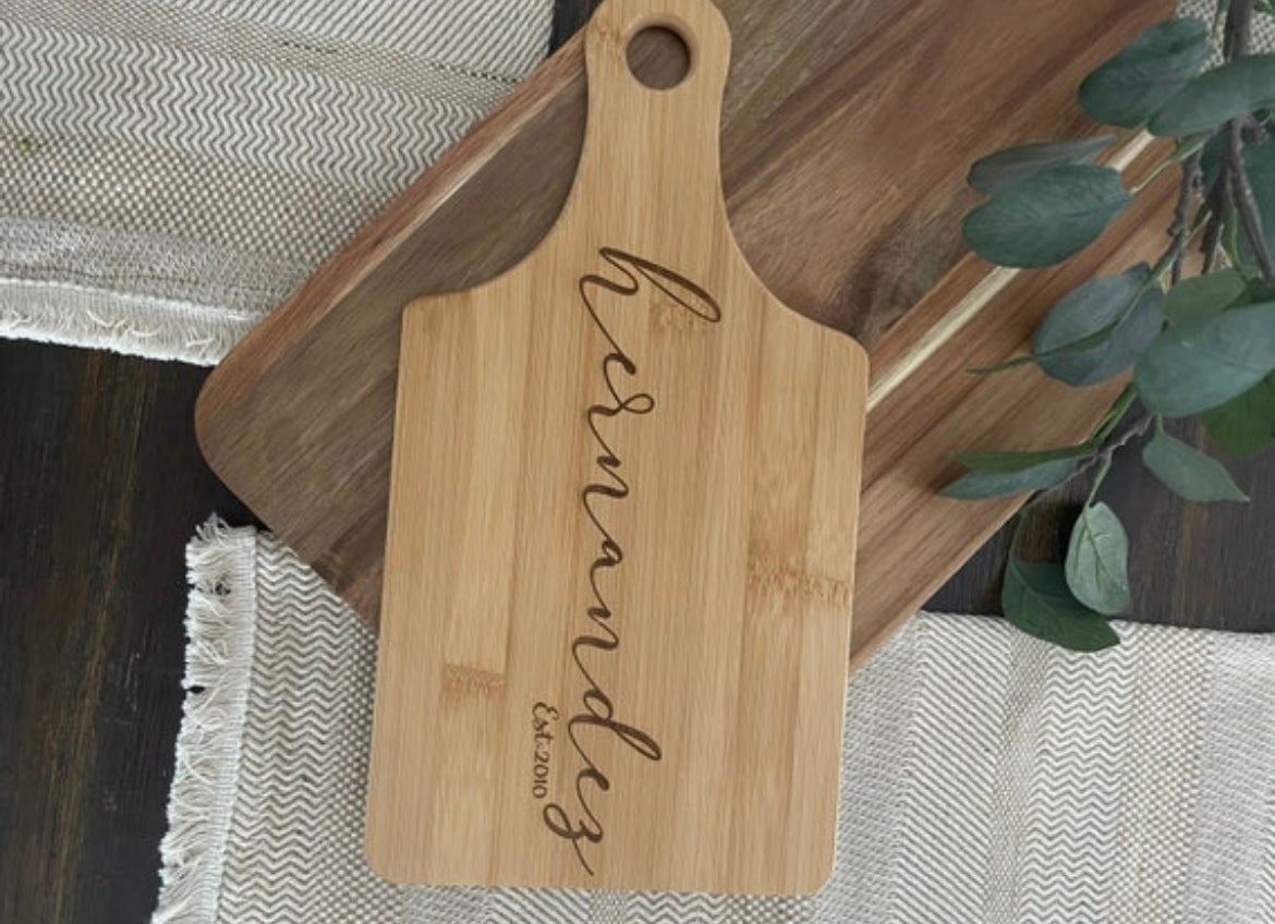 Personalized cutting board