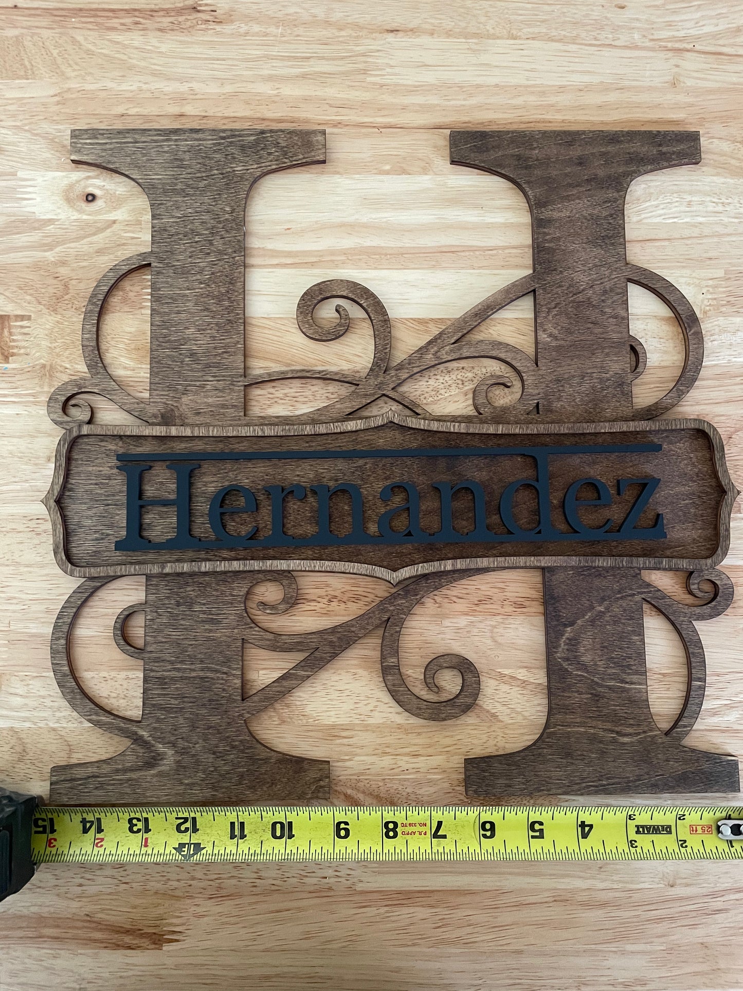 Monogram custom last name