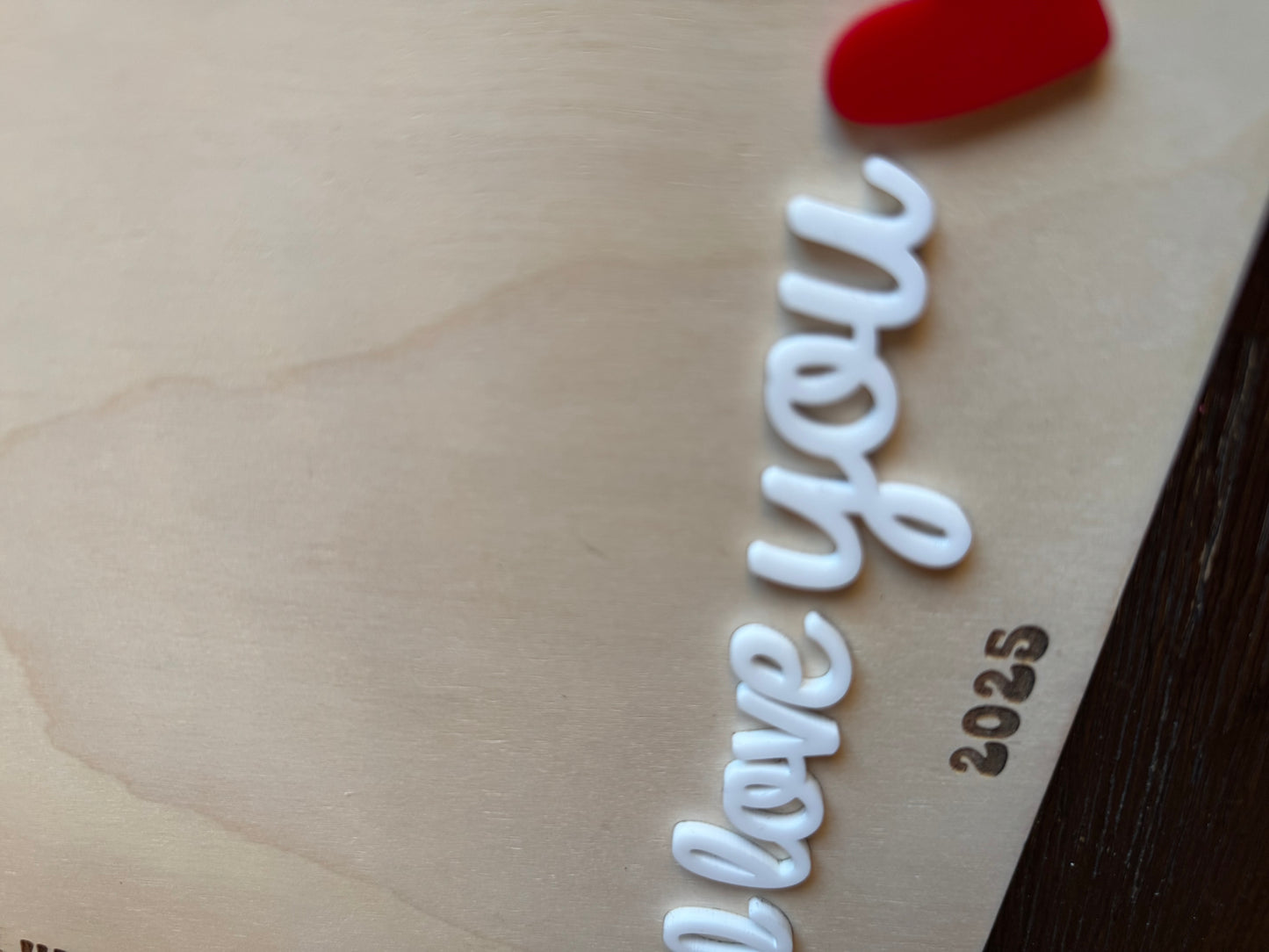 Valentine's Day Footprint Keepsake