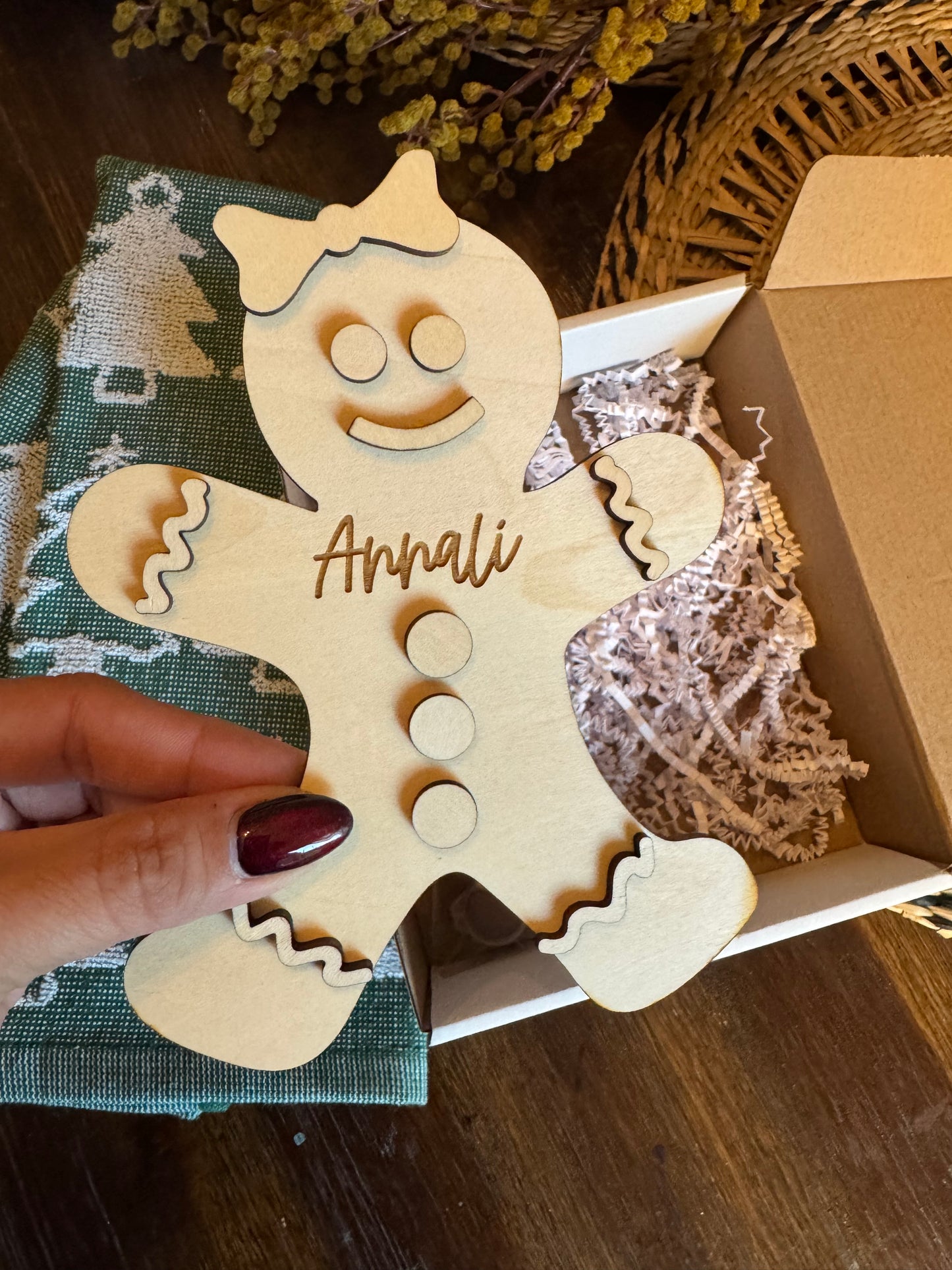Personalized Gingerbread Paint Kit – Holiday Craft for Kids