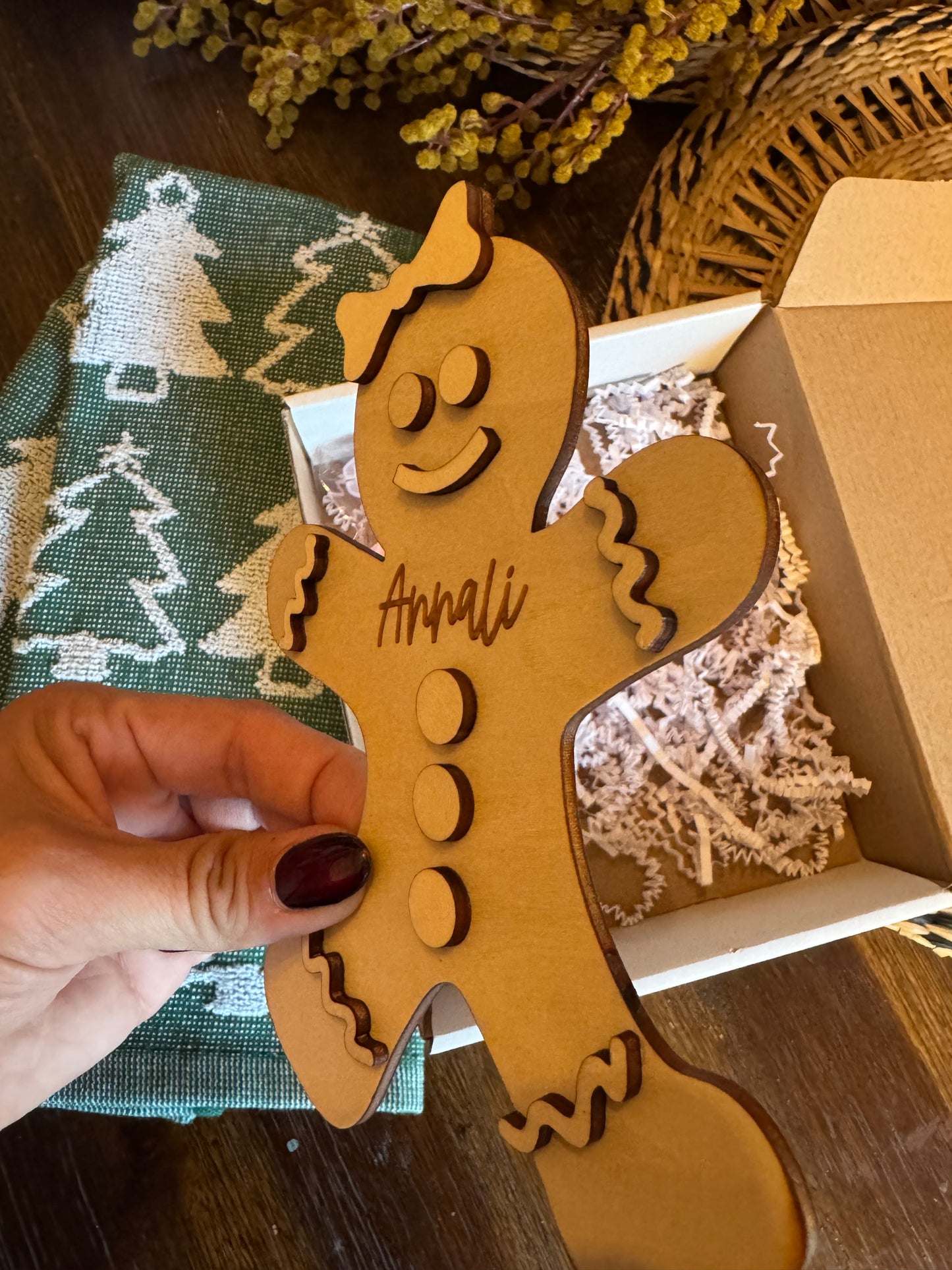 Personalized Gingerbread Paint Kit – Holiday Craft for Kids