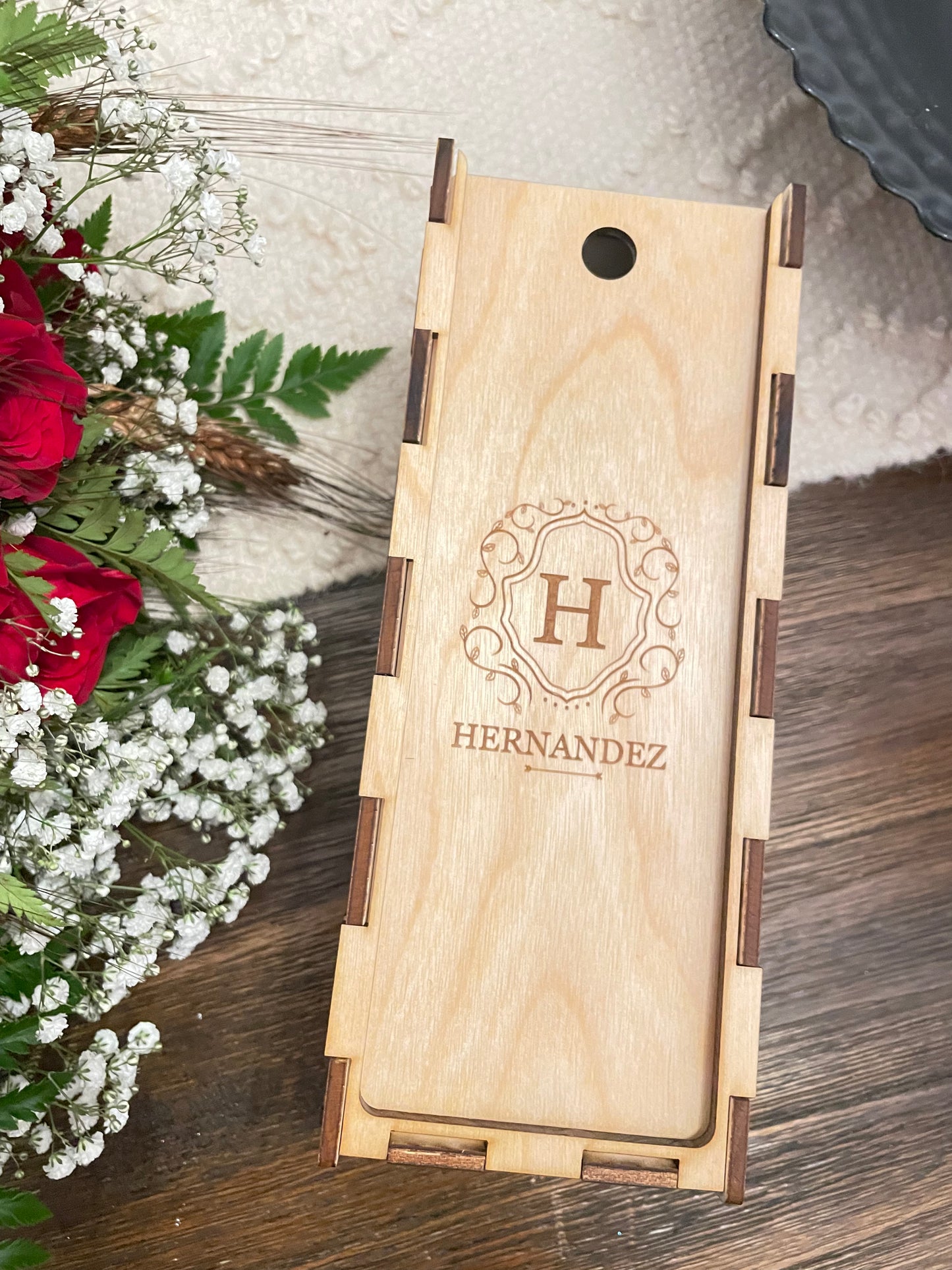 Personalized bottle box