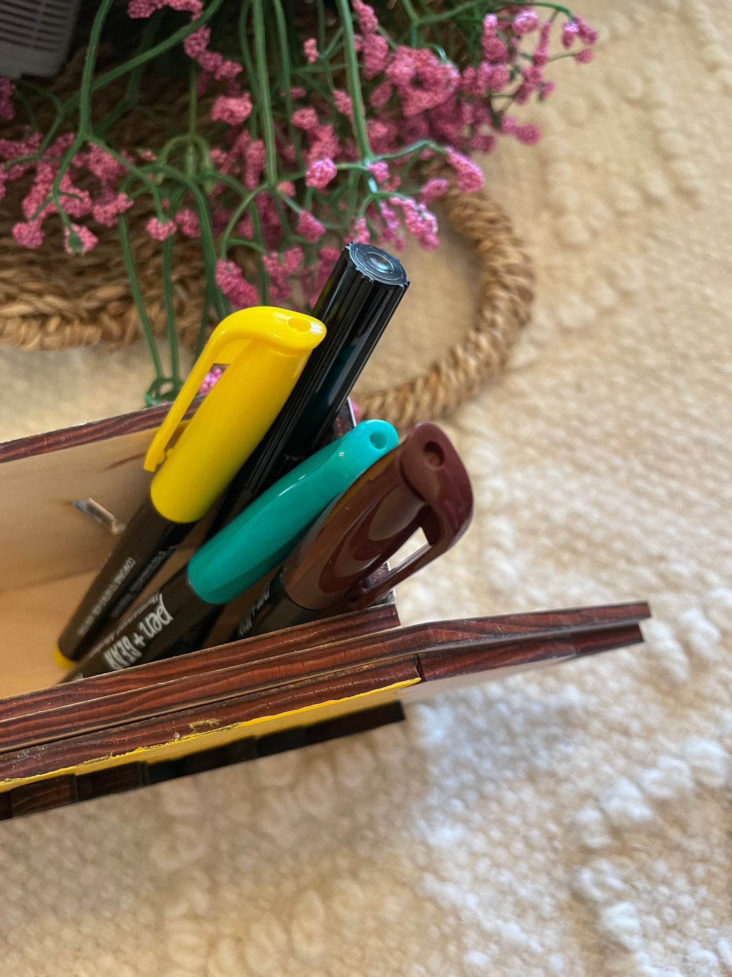 Personalized pencil holder