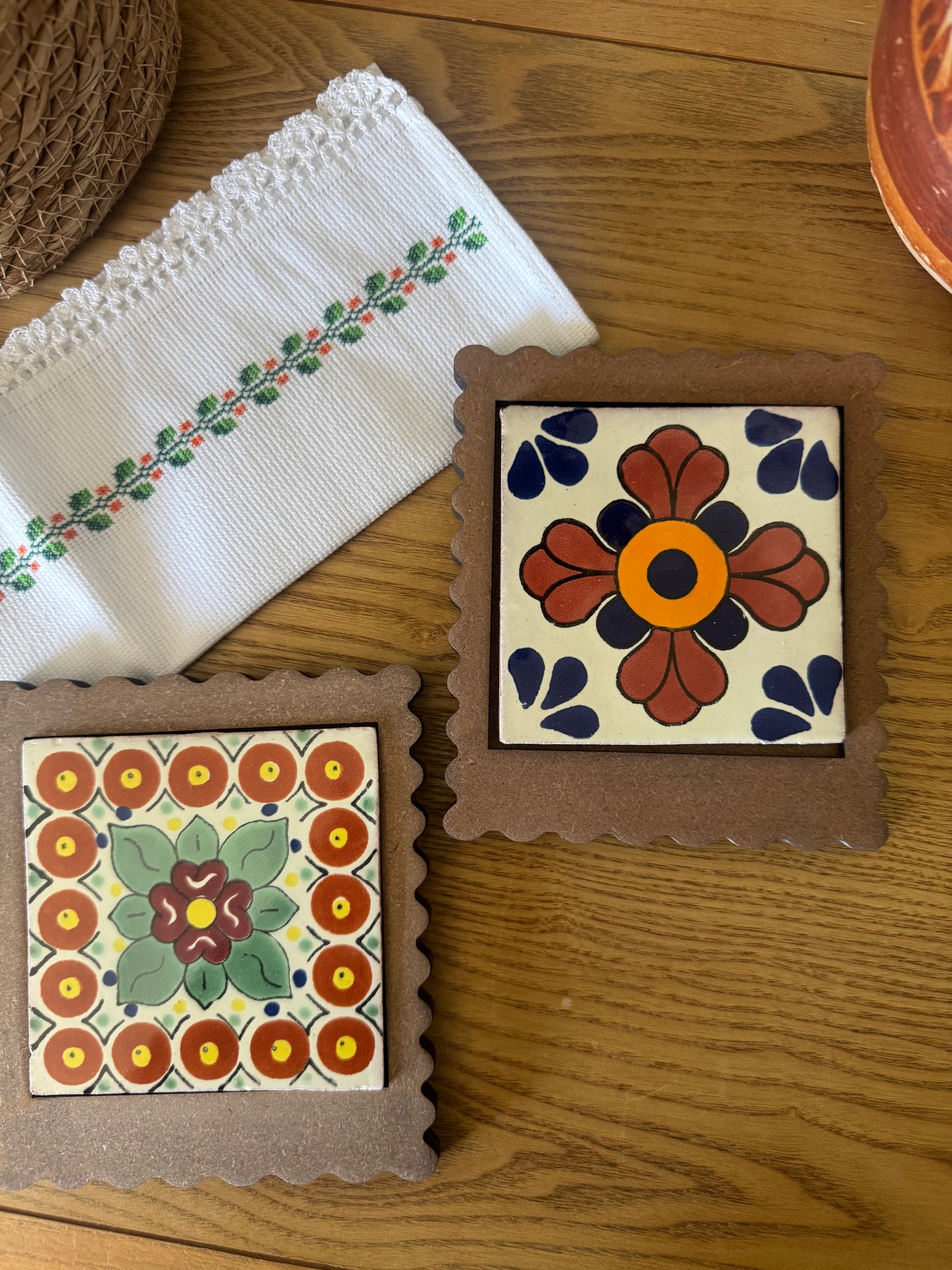 Talavera tile frame