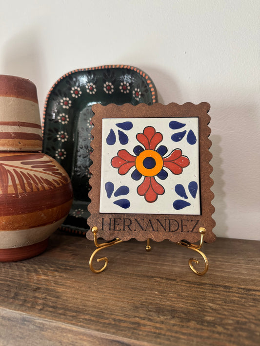 Talavera tile frame only