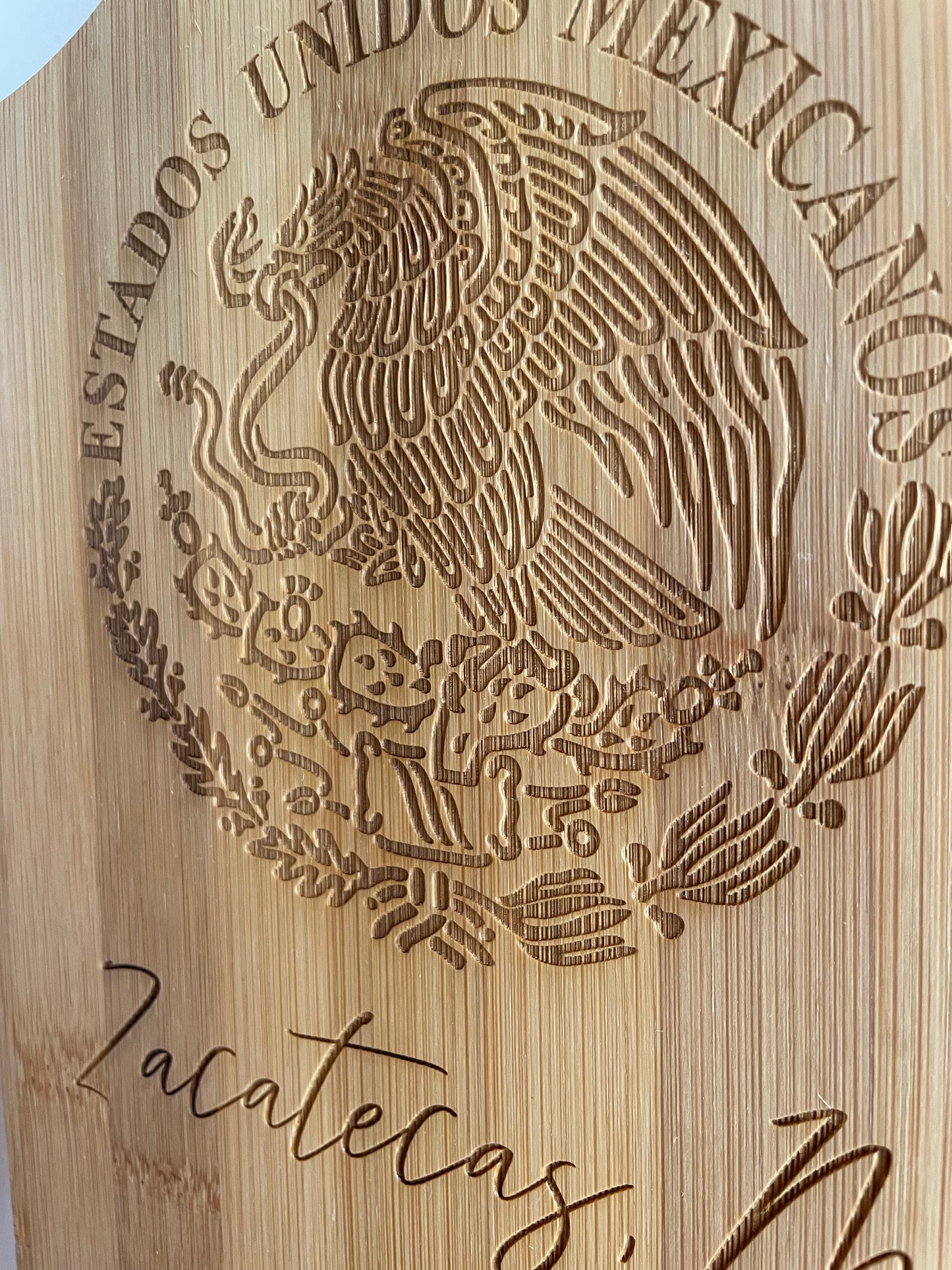 Personalized Mexico cutting board