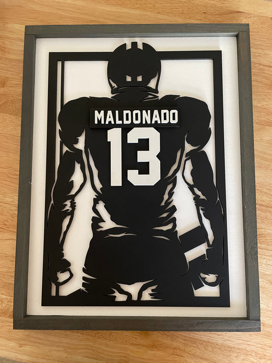 Personalized football player