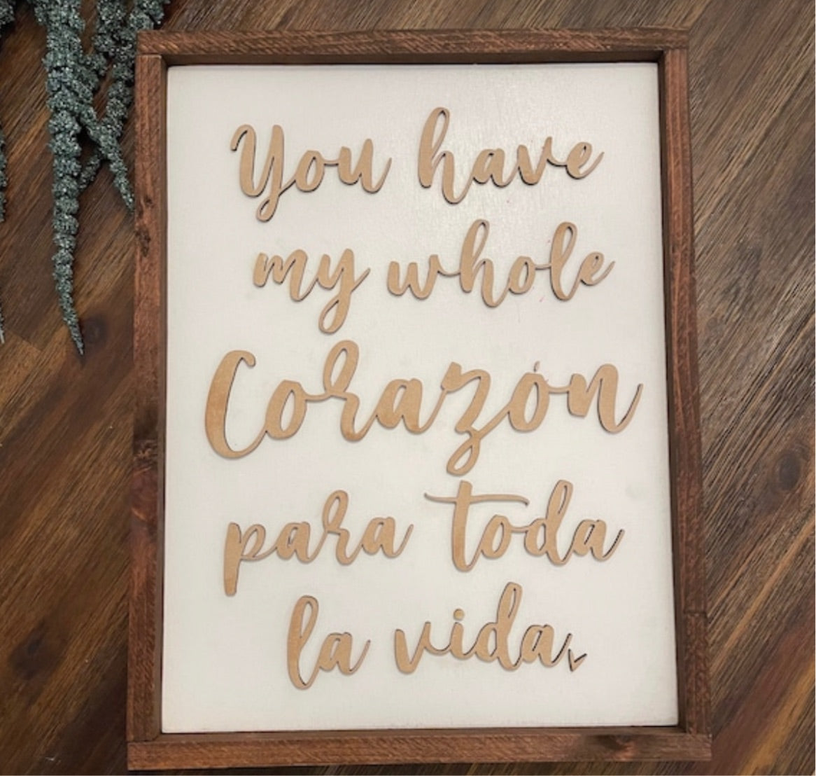 My whole corazón